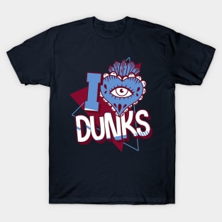 I Love Dunks Valour Blue Team Maroon T-Shirt